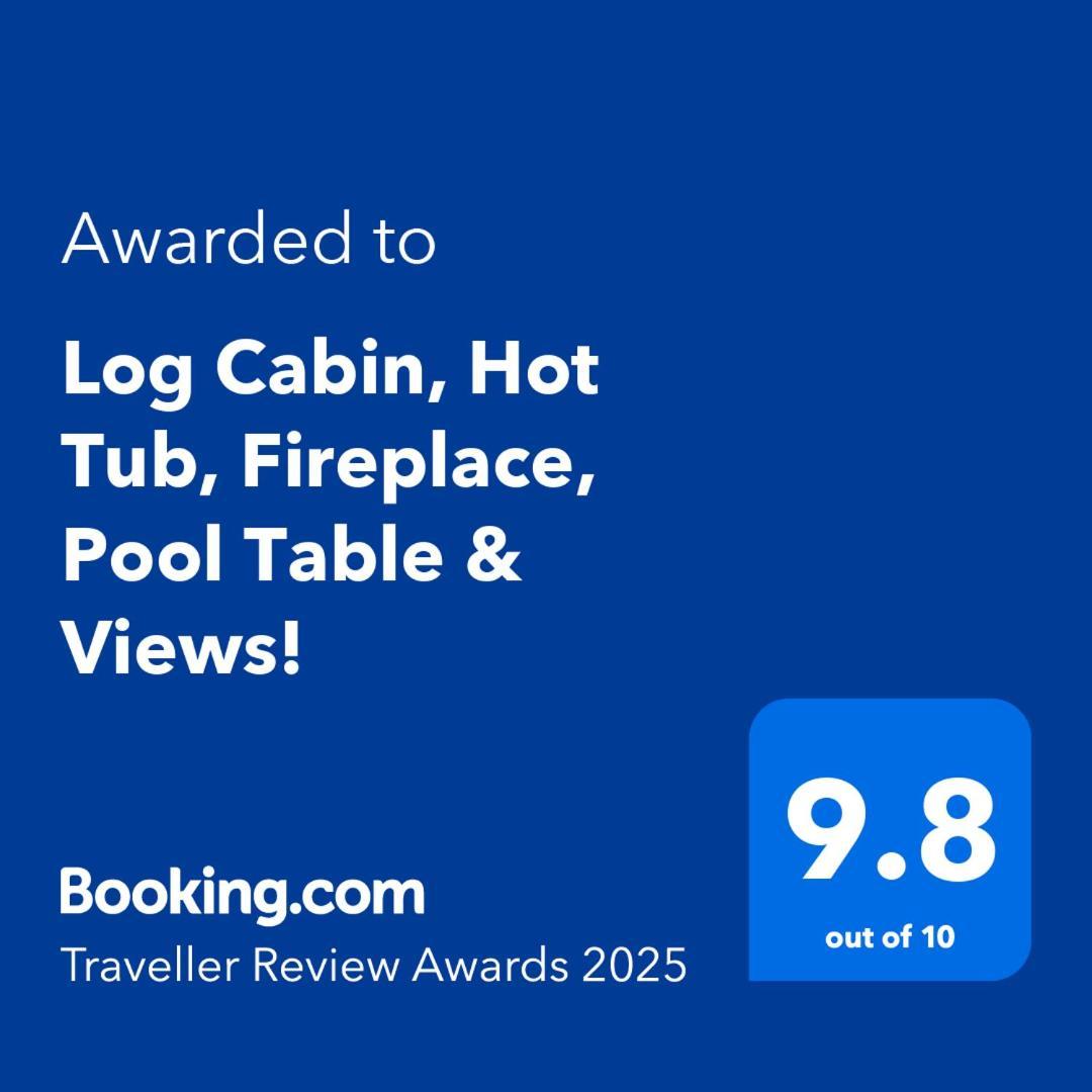 Log Cabin, Hot Tub, Fireplace, Pool Table & Views! 세비어빌 외부 사진